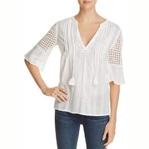 PAIGE Cecile Eyelet White  Tunic Top - S